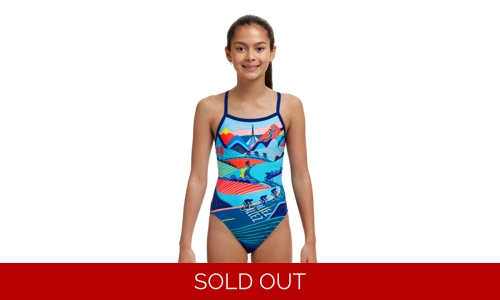 Funkita Girls single strap, Vive La Funky